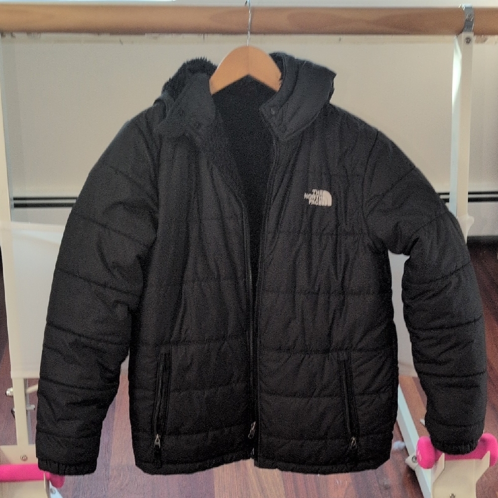 The North Face Black Puffer Jacket Fits 14/16